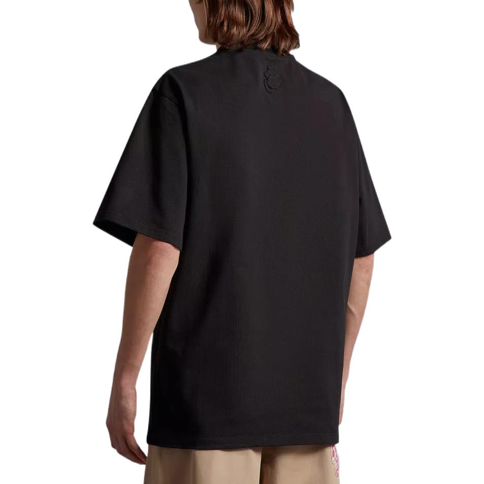 Shop 몽클레르 x JW 앤더슨 SS23 블랙 베어 그래픽 프린트 반팔 티셔츠. I109E8C00001M2681999