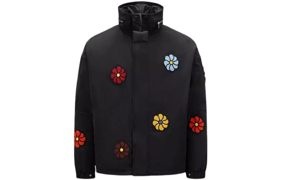 Moncler JW Anderson SS23 Floral Patch Long Sleeve Jacket Black Men’s I109E1A00001M2844999
