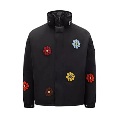 Moncler JW Anderson SS23 Floral Patch Long Sleeve Jacket Black Men’s I109E1A00001M2844999