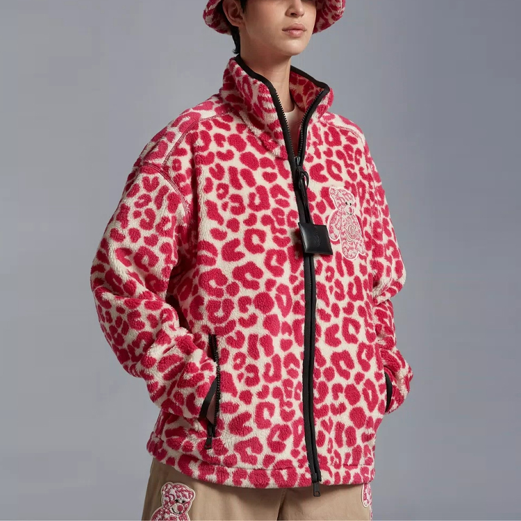 Moncler JW Anderson SS23 Leopard Fleece Jacket Unisex Pink. I109E8G00002M2684500 圖 5