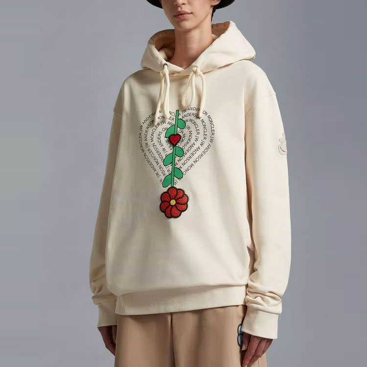 Moncler JW Anderson SS23 Logo Crochet Hoodie Unisex - Khaki. I109E8G00003M2682040 圖 6