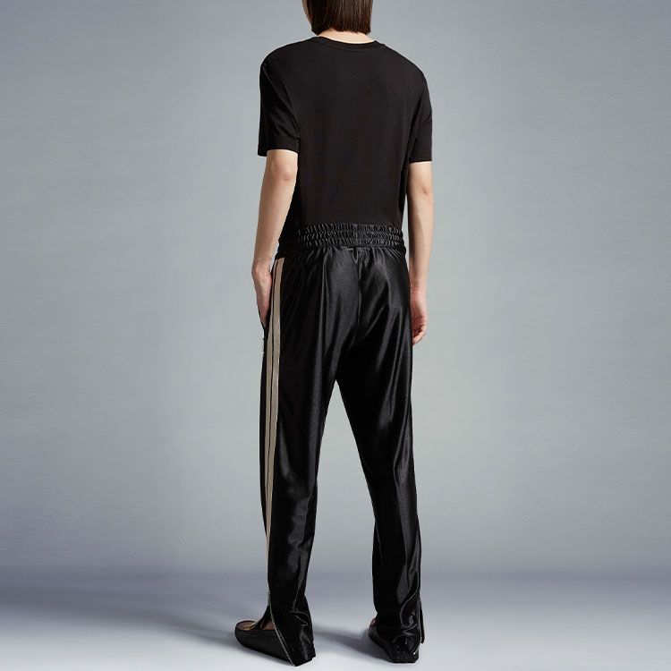 Shop MONCLER x Palm Angels Celana Sweat Logo Hitam Unisex. H209L8H00001M2522999