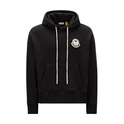 MONCLER Palm Angels Black Unisex Hoodie with Logo Patch Design H209L8G00007M2513999