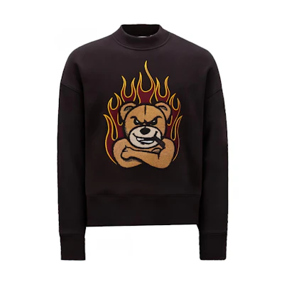 Moncler Palm Angels Flame Bear Jacquard Crewneck Sweatshirt Unisex H209L8G00009M2513999