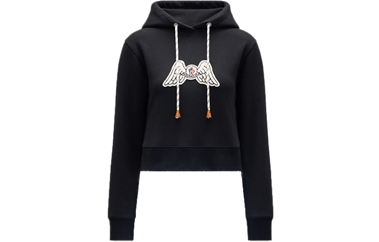 Moncler Palm Angels FW21 Angel Wings Fleece Hoodie Unisex Black G209L8G00008809F4999