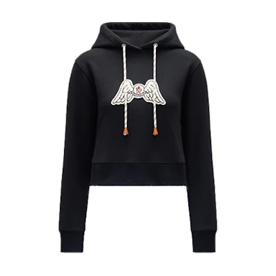 Moncler Palm Angels FW21 Angel Wings Fleece Hoodie Unisex Black G209L8G00008809F4999