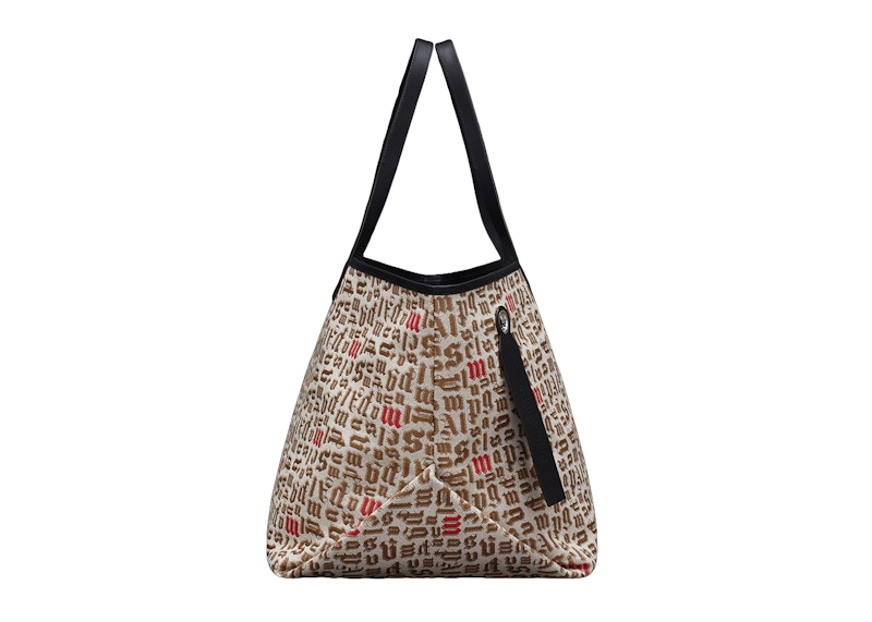 Order 몽클레르 x 팜앤젤스 로고 자카드 토트백 (베이지/블랙)
