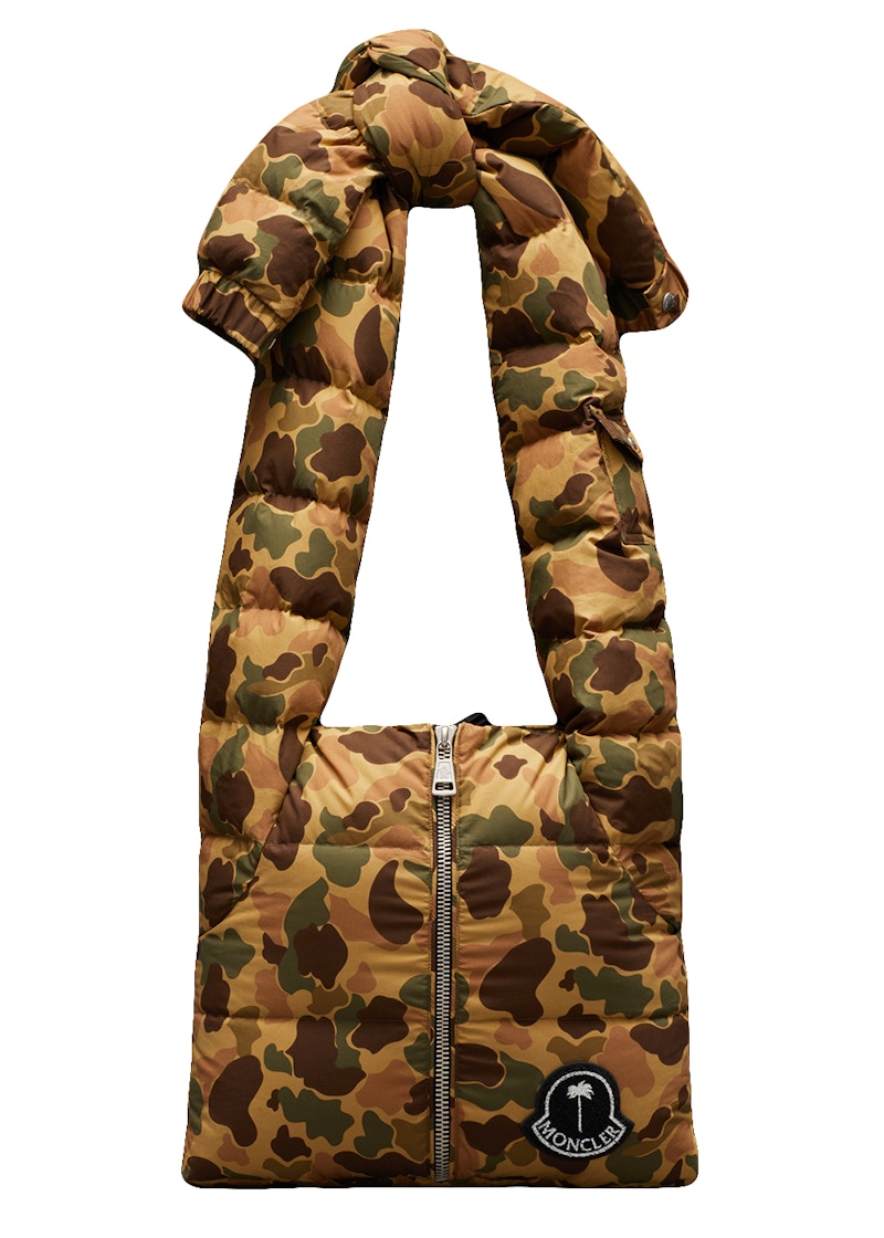 Moncler x Palm Angels Quilted Cotton Shoulder Bag Camouflage Print