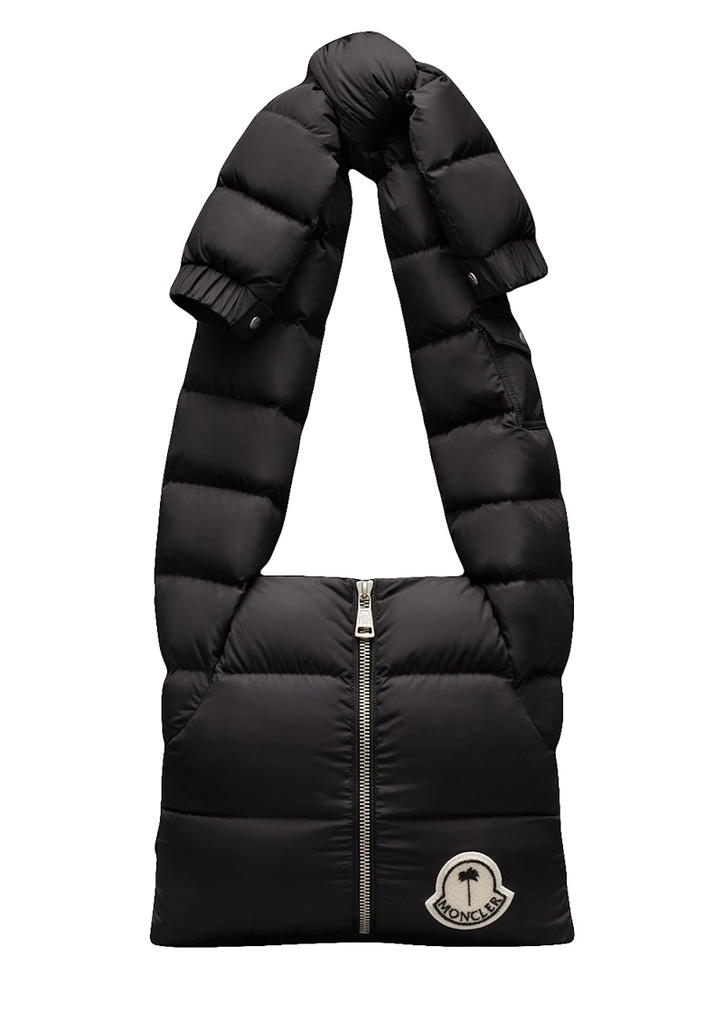 Moncler x Palm Angels Quilted Nylon Shoulder Bag Black