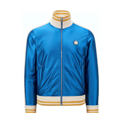 Moncler Palm Angels Waterproof Glossy Logo Zip Jacket Blue Unisex H209L8G00002M252273L