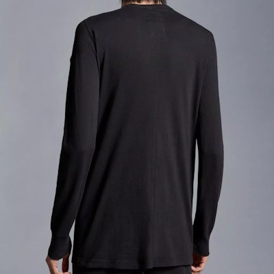 Moncler x Rick Owens FW23 Baju Lengan Panjang Unisex Cetakan Logo Hitam. I209N8D00002M3669999 Shop Moncler x Rick Owens FW23 Baju Lengan Panjang Unisex Cetakan Logo Hitam. I209N8D00002M3669999