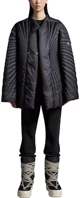 Moncler x RICK OWENS FW23 Loose Fit Drawstring Knit Joggers Unisex Black. I209N8H00002M3675999 Lookbook Moncler x RICK OWENS FW23 Loose Fit Drawstring Knit Joggers Unisex Black. I209N8H00002M3675999