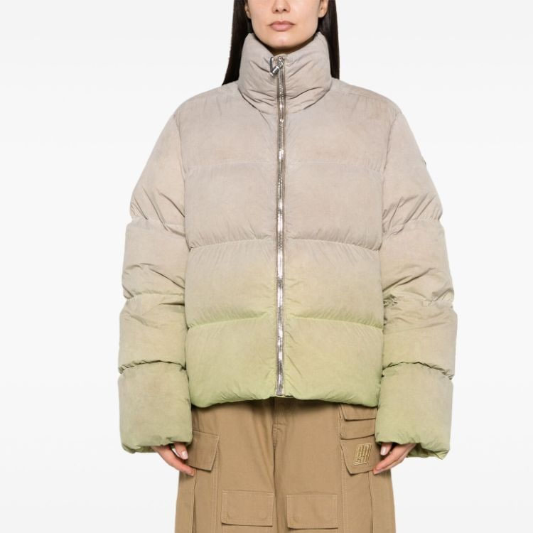 Moncler Rick Owens Solayan Cyclopic Acid Wash Turtleneck Puffer Jacket Sand. I209N1A00005M373428D 圖 3