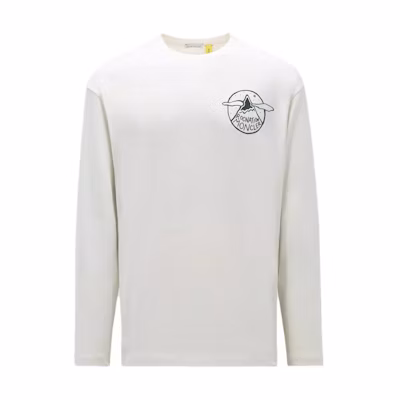 Moncler Roc Nation SS24 Graphic Crewneck Sweatshirt Unisex Off-White I209W8D0000389A8Y038
