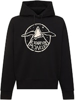 Moncler x Roc Nation SS24 Unisex Black Hoodie with Front Logo Print. I209W8G00006809KX999 Moncler x Roc Nation SS24 Unisex Black Hoodie with Front Logo Print. I209W8G00006809KX999