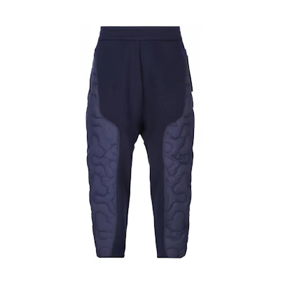 Moncler SALEHE BEMBURY FW23 Blue Patchwork Down Jogger Pants. I209D8H00001M3277778