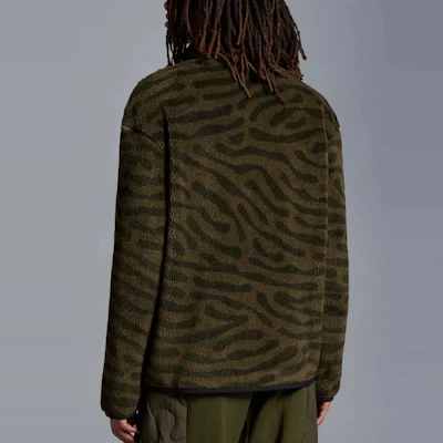 Moncler x Salehe Bembury FW23 斑馬綠色刷毛拉鍊外套 男女通用 I209D8G00004M3282833 Details for Moncler x Salehe Bembury FW23 斑馬綠色刷毛拉鍊外套 男女通用 I209D8G00004M3282833