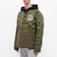 Shop Moncler x UNDEFEATED Green Quilted V-Neck Utility Jacket for Men 1B52410C0642833