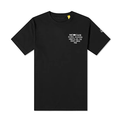 Moncler UNDFTD Logo Print Black Unisex T-shirt F20928C71510V8189999