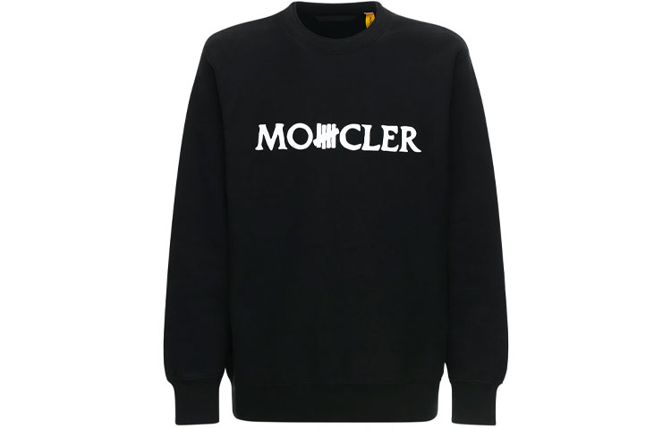 Moncler UNDFTD Mens Black Genius Logo Cotton Crewneck Sweatshirt Collaboration 0928G71810V8187999