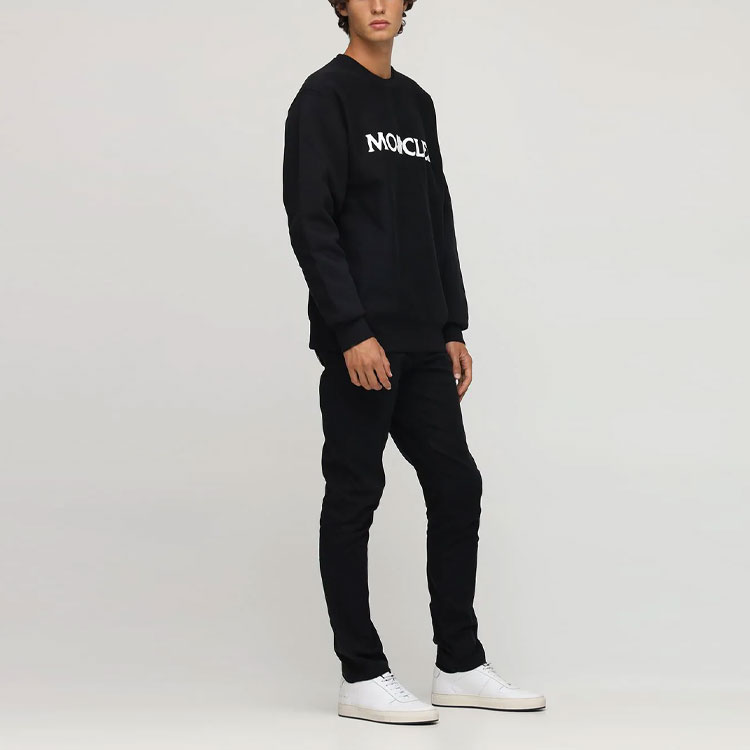 Moncler UNDFTD Mens Black Genius Logo Cotton Crewneck Sweatshirt Collaboration 0928G71810V8187999 圖 4