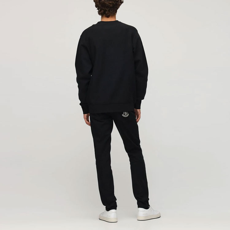 Moncler UNDFTD Mens Black Genius Logo Cotton Crewneck Sweatshirt Collaboration 0928G71810V8187999 圖 5