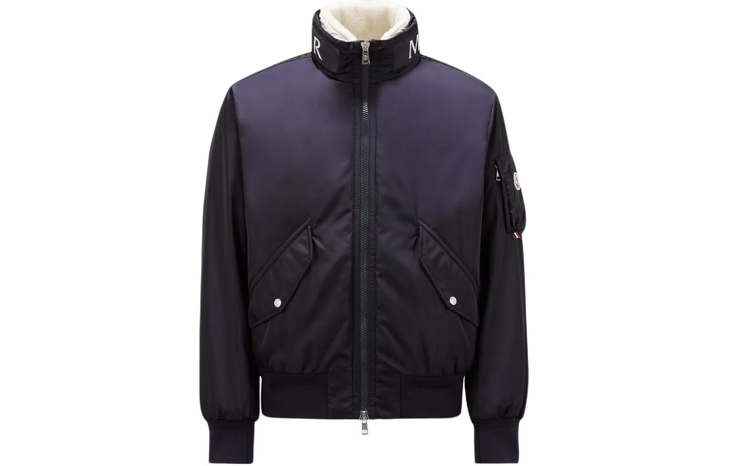 Moncler Zip-Up Logo Jacket Midnight Blue I20911A0005453803774