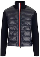 Moncler Zip Knit Sweater, Piping Stand Collar Navy Blue 9B51900A9418742 Moncler Zip Knit Sweater, Piping Stand Collar Navy Blue 9B51900A9418742