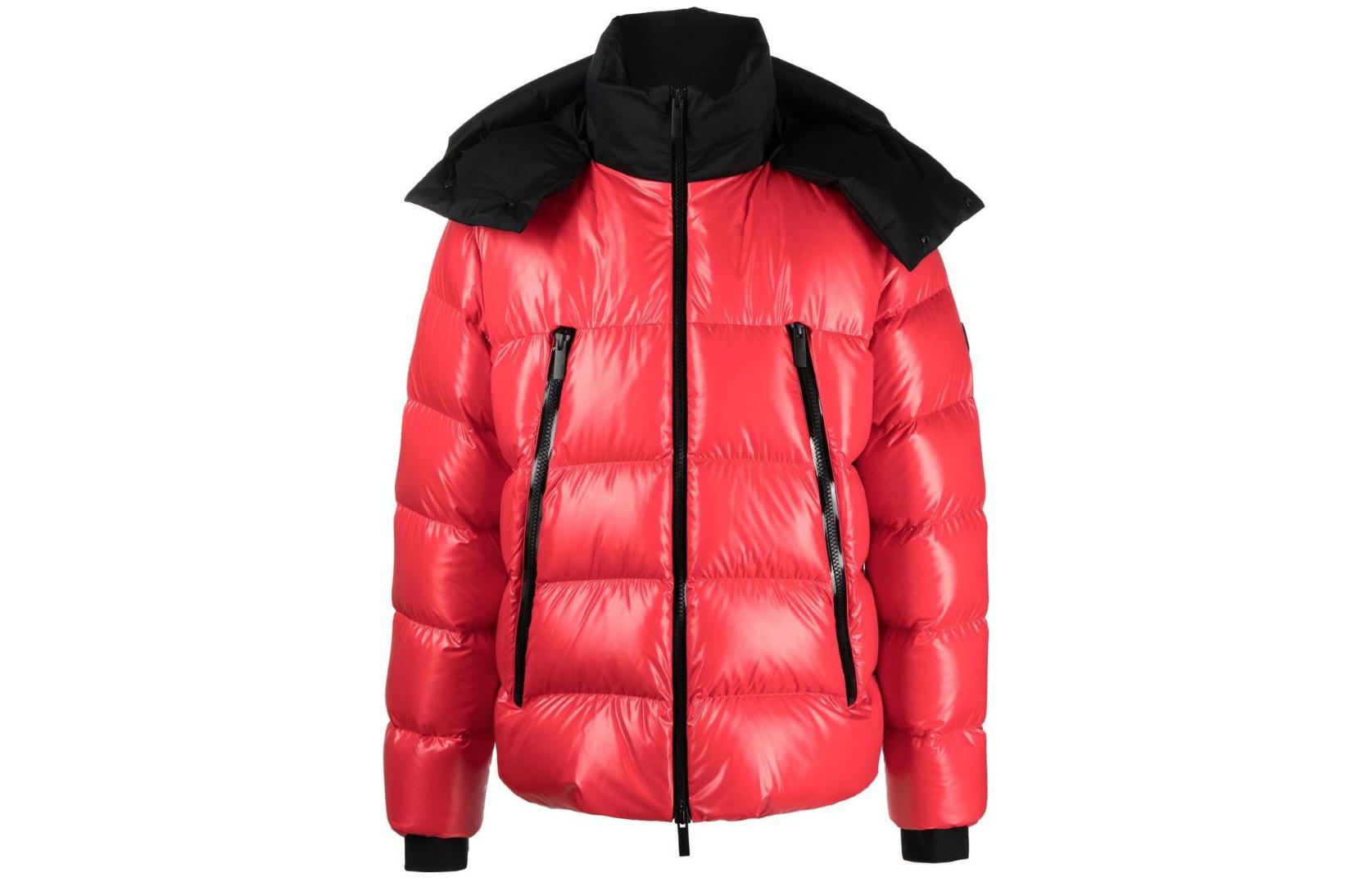 Moncler Zubair Colorblock Hooded Down Jacket Orange Red Mens. H20911A00197595OK454