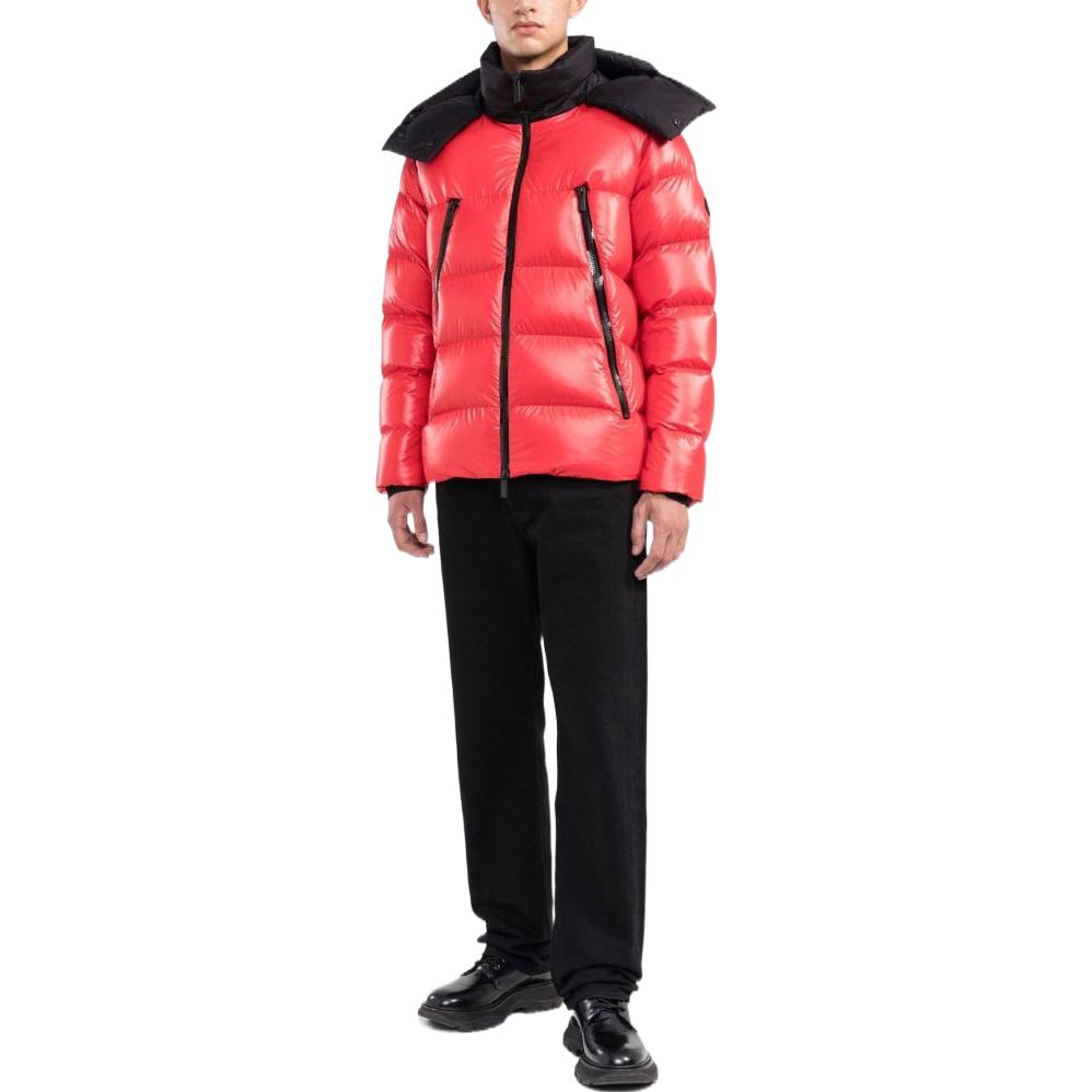 Moncler Zubair Colorblock Hooded Down Jacket Orange Red Mens. H20911A00197595OK454 圖 3