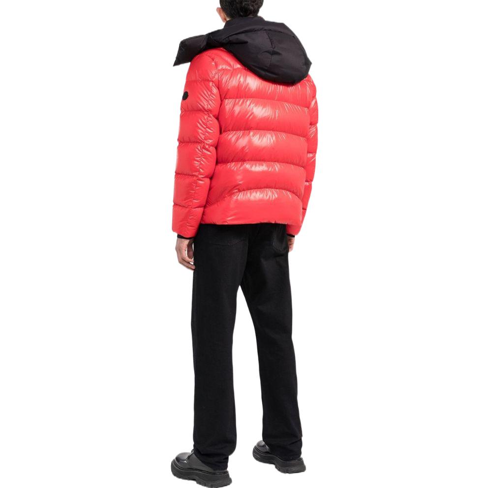 Moncler Zubair Colorblock Hooded Down Jacket Orange Red Mens. H20911A00197595OK454 圖 4