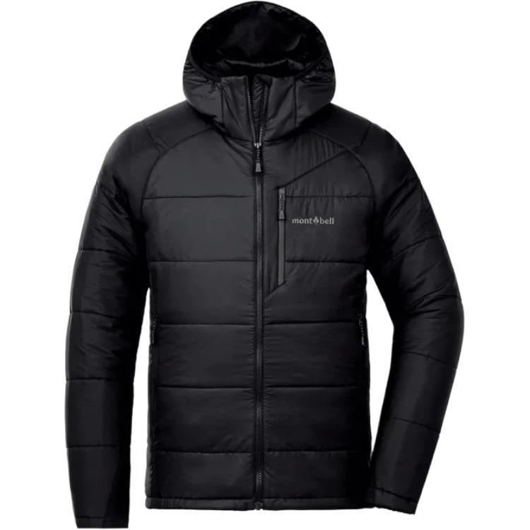 Montbell  Black Insulated Hooded Jacket for Hiking, Camping, and Outdoors. 1101538