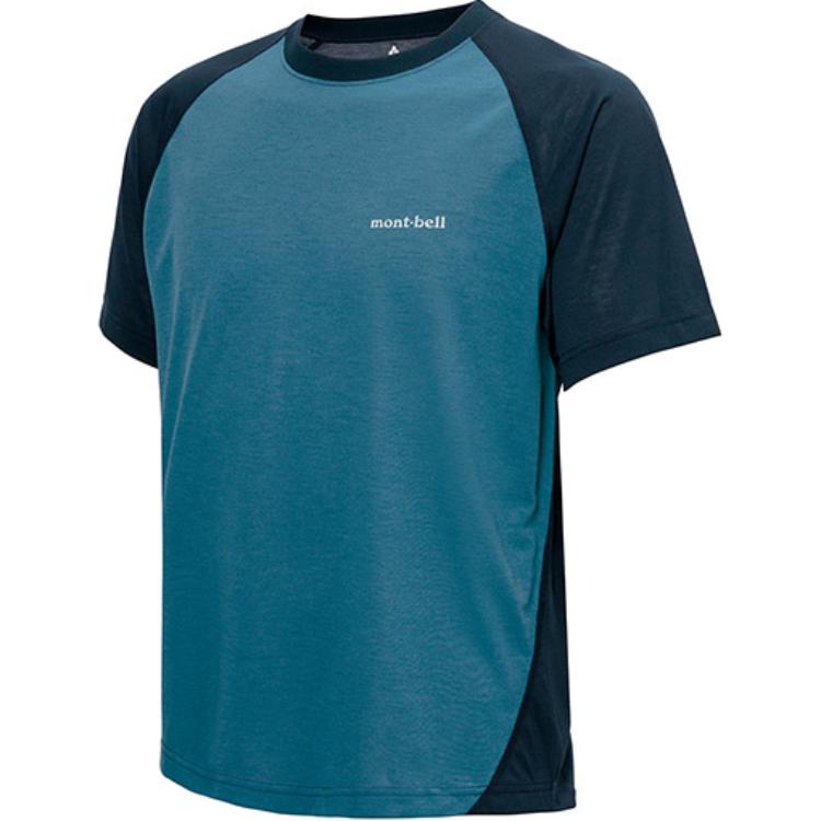 Montbell  Colorblock Logo Quick-Dry Raglan Short-Sleeve T-Shirt Japan Style 1114691