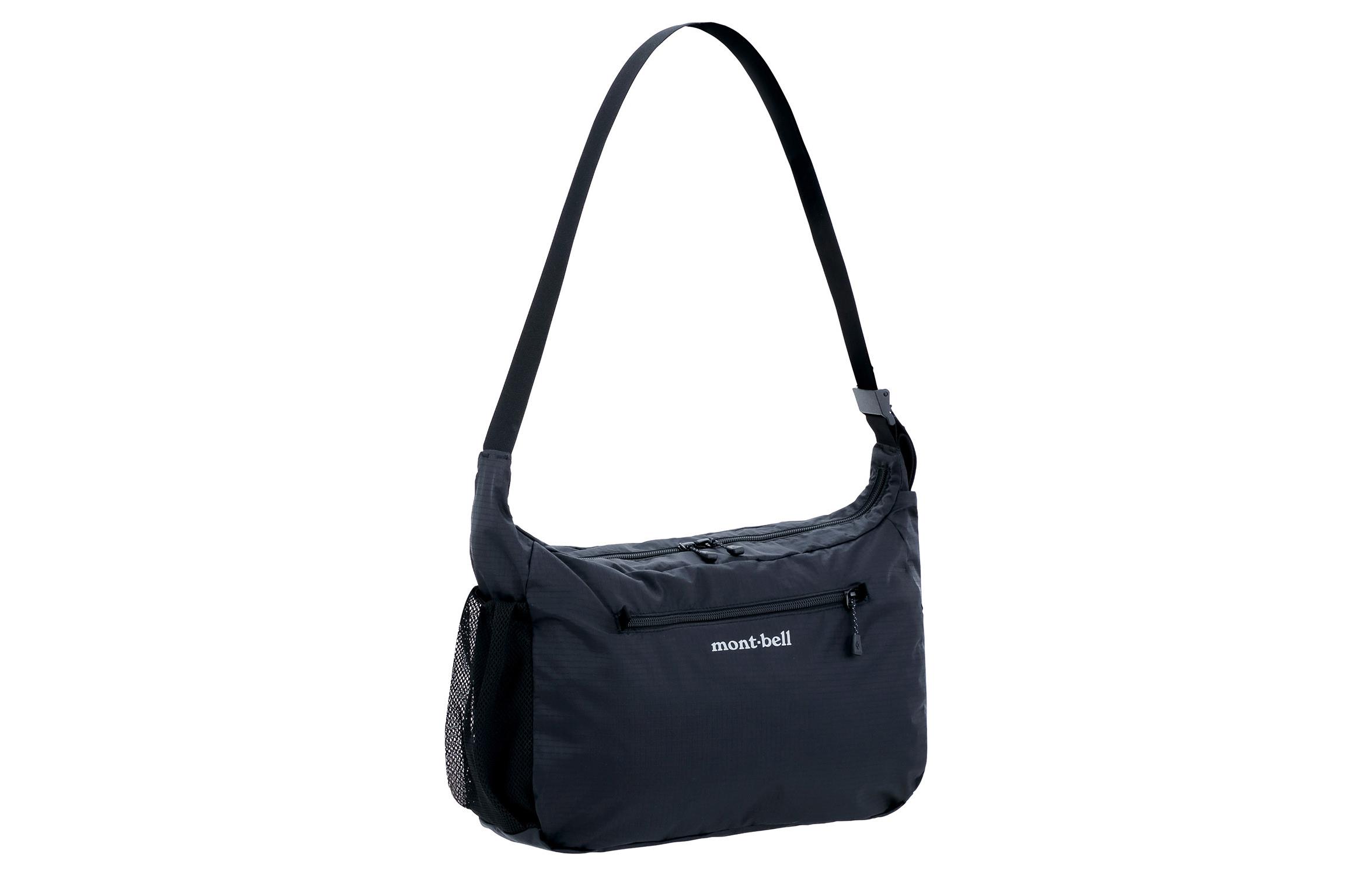 Montbell Classic Nylon Sling Bag (Medium) - Unisex, Black, Casual & Versatile 1123970-BK