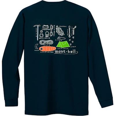 Montbell UV Protection Quick-Dry Printed Long Sleeve Tee Unisex. 1114772 Buy Montbell UV Protection Quick-Dry Printed Long Sleeve Tee Unisex. 1114772