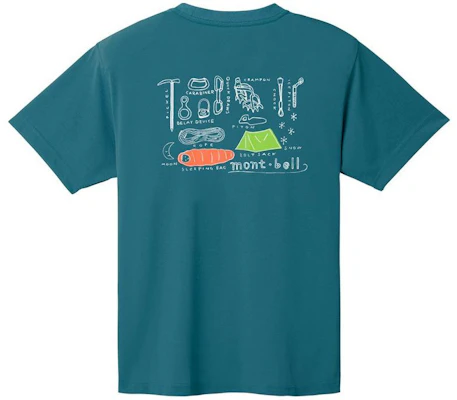Montbell Vintage Print Quick-Dry Crewneck T-Shirt Unisex Outdoor Sports Tee 1114716 Buy Montbell Vintage Print Quick-Dry Crewneck T-Shirt Unisex Outdoor Sports Tee 1114716