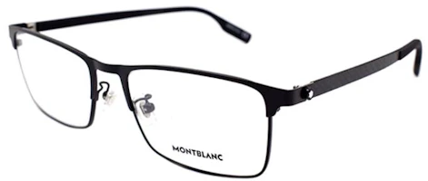 Montblanc Alloy Business Optical Eyeglass Frame - Simple Metal Design MB0187O-004-56 Montblanc Alloy Business Optical Eyeglass Frame - Simple Metal Design MB0187O-004-56