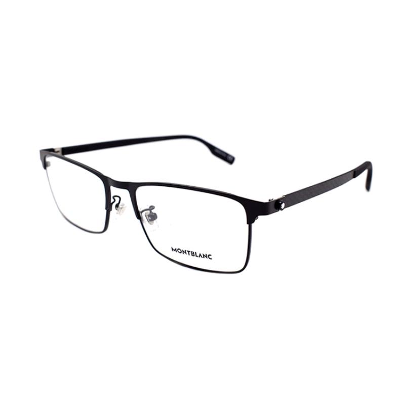 Order Montblanc Alloy Kacamata Bingkai Optik Bisnis - Desain Logam Sederhana MB0187O-004-56