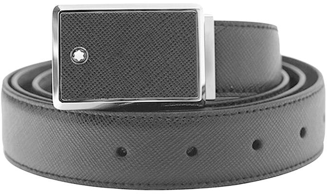 montblanc-black-leather-belt-3cm-wide-simple-design-114421