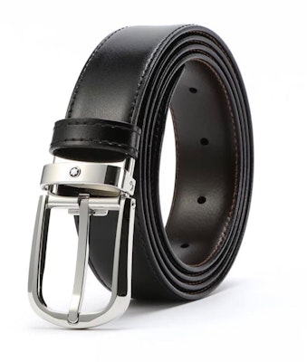 萬寶龍 黑色皮帶搭配不鏽鋼彎型扣,長度可調,寬3CM。 114412 Shop 萬寶龍 黑色皮帶搭配不鏽鋼彎型扣,長度可調,寬3CM。 114412