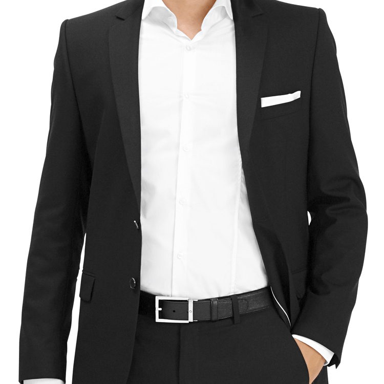 Details for 萬寶龍 黑色皮帶搭配鋼製針扣，寬度3.5公分。 114435