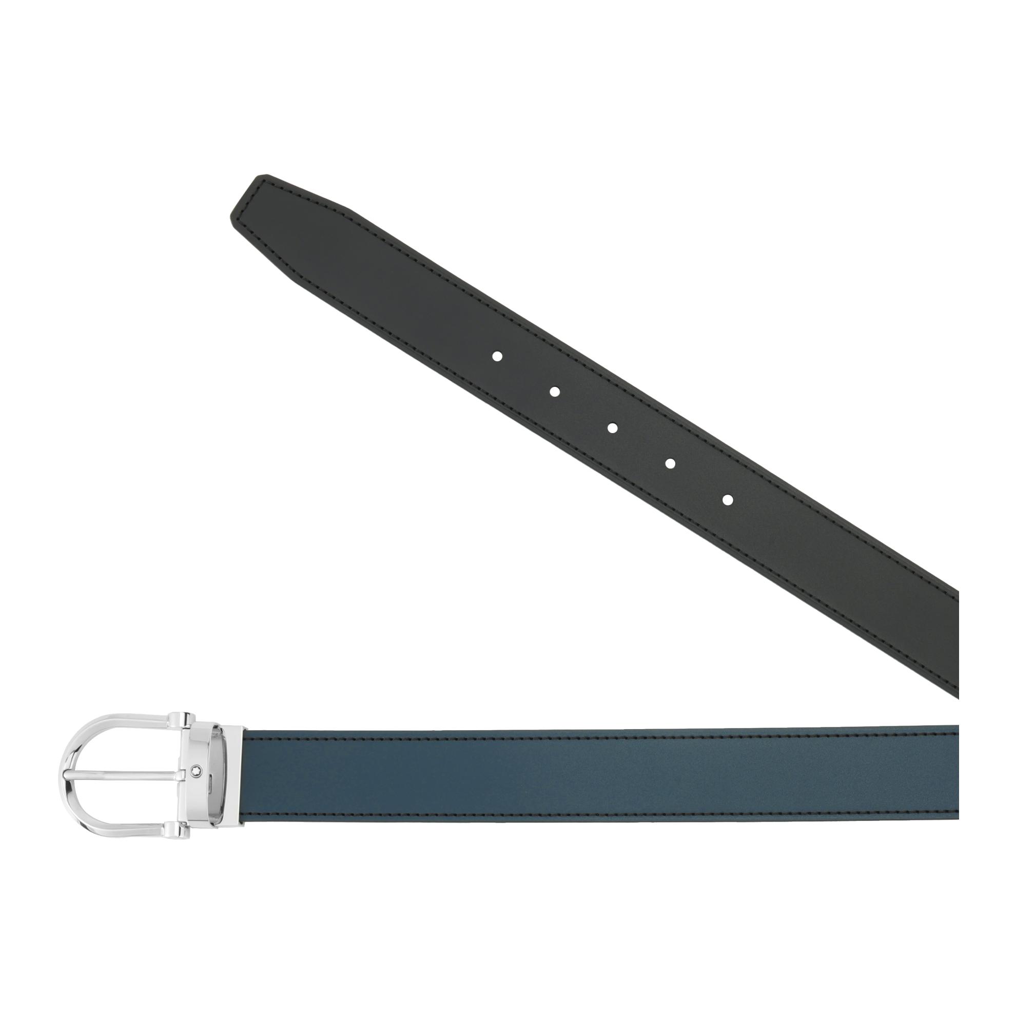 Montblanc  Black Leather Pin Buckle Belt 3.5cm Wide. MB128784 圖 5