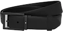Lookbook Cinturón Montblanc de cuero negro con hebilla de pasador, ancho de 3 cm. U0123907