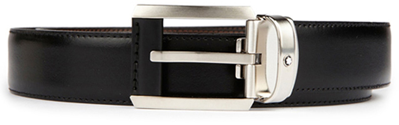 萬寶龍黑色緞面矩形針扣皮帶 3公分寬 38158 Order 萬寶龍黑色緞面矩形針扣皮帶 3公分寬 38158