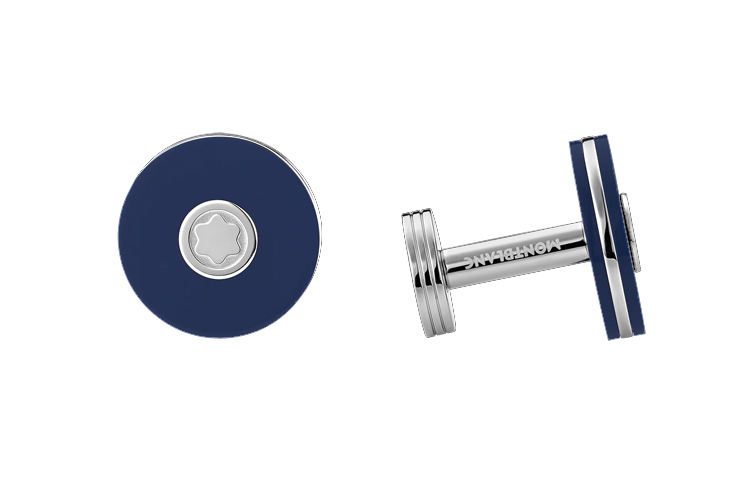 Montblanc  Blue Cufflinks - Stylish and Versatile Accessories. MB123812