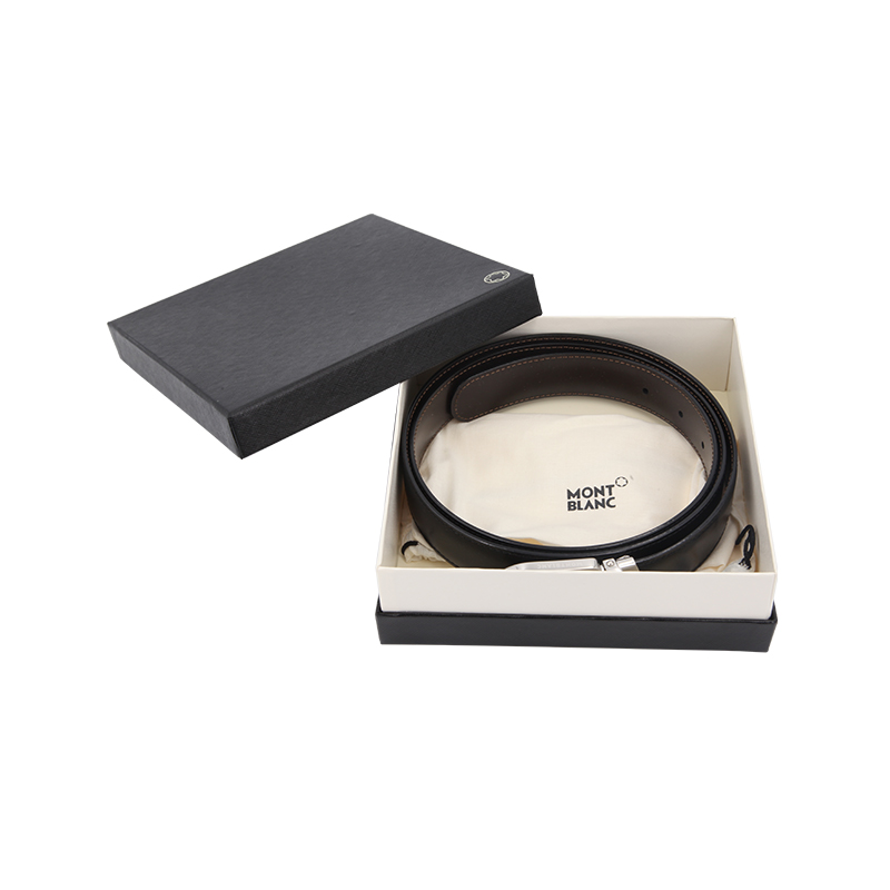 Montblanc  Brown Leather Reversible Belt with Smooth Buckle, 3cm Width. 38156 圖 9