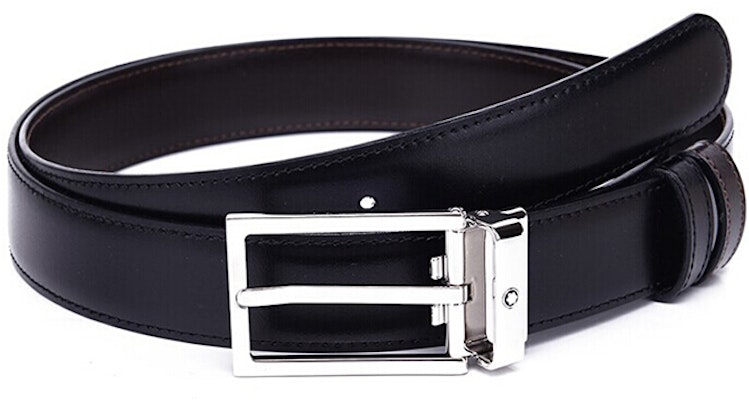 萬寶龍經典亮面黑色矩形皮帶 3公分 113273 Order 萬寶龍經典亮面黑色矩形皮帶 3公分 113273