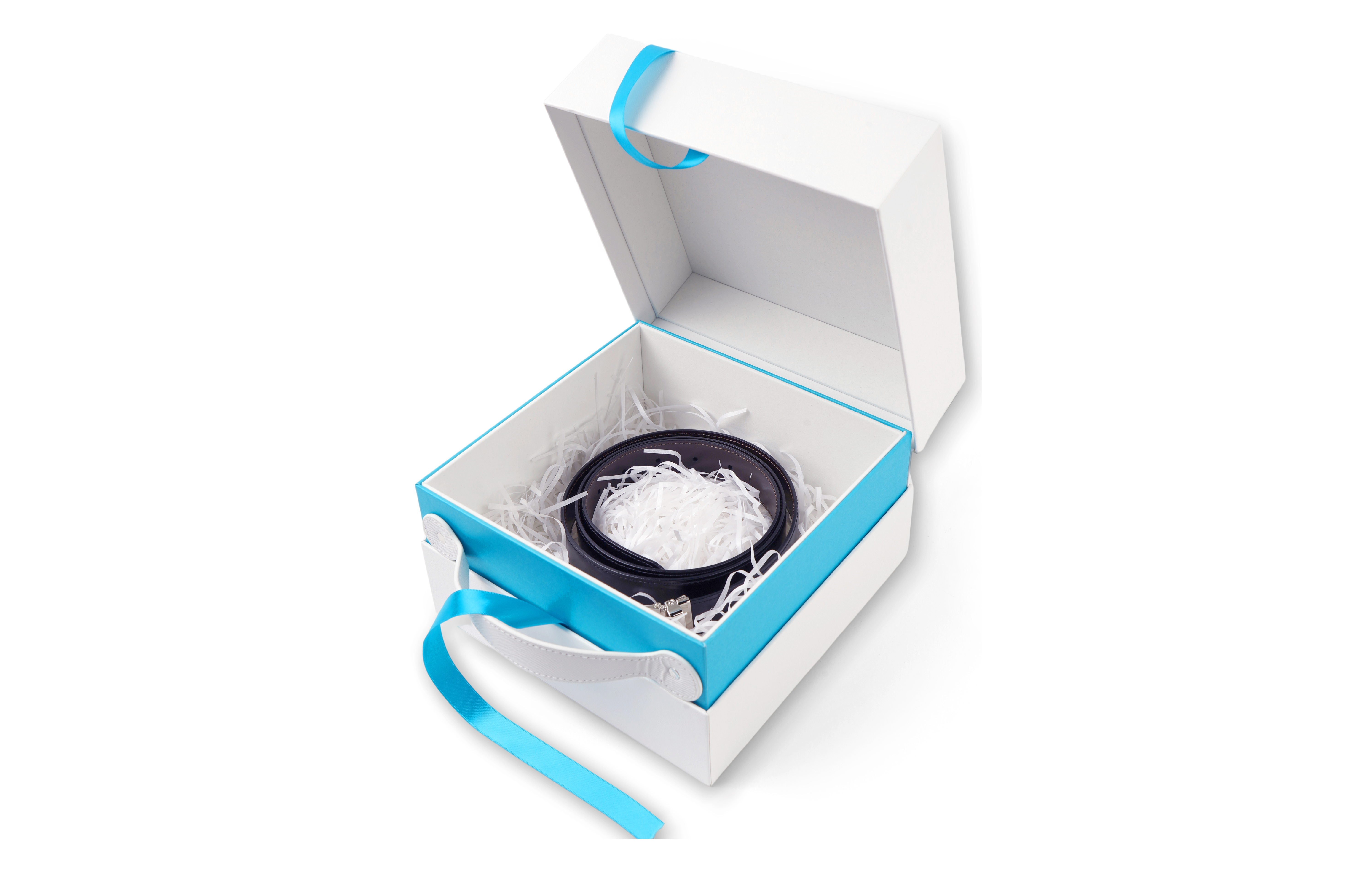 Purchase 萬寶龍經典亮面黑色矩形皮帶 3公分 113273