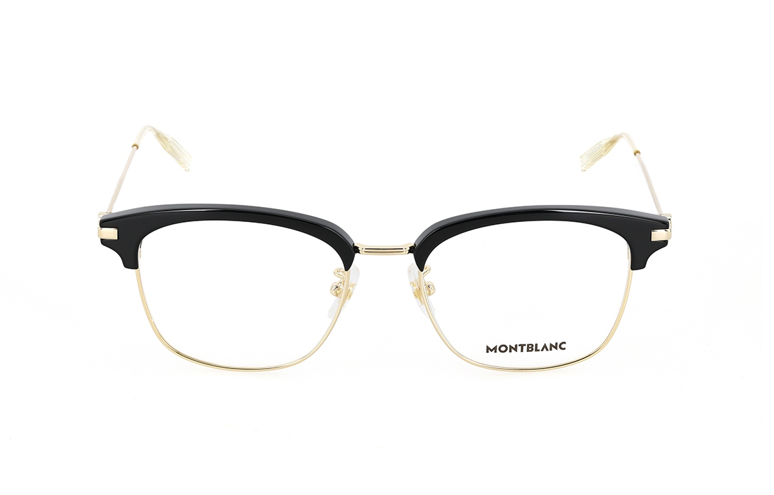 MONTBLANC  Full Rim Eyeglasses Black Gold Hexagon Star Optical Frame MB0141OK-002 圖 3