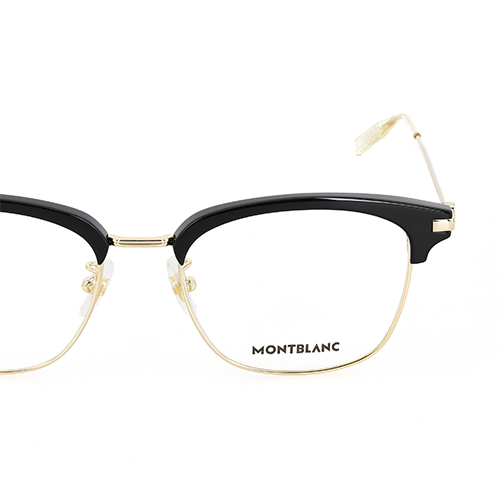 MONTBLANC  Full Rim Eyeglasses Black Gold Hexagon Star Optical Frame MB0141OK-002 圖 5